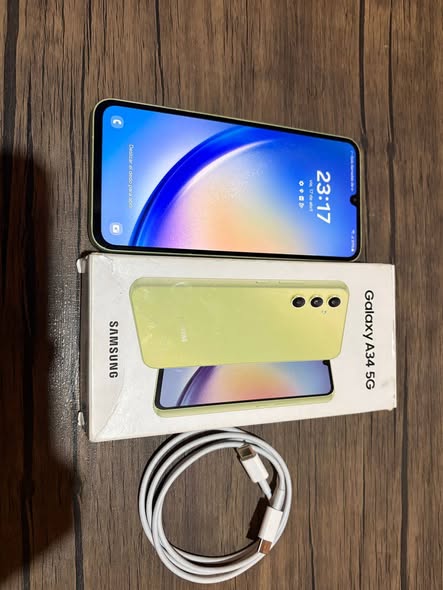 Samsung A34 5g caja + cable