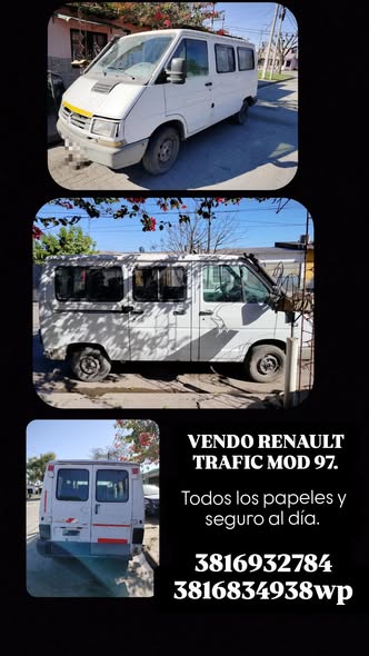 TRAFIC RENAULT DIESEL MOD 97 9 ASIENTOS