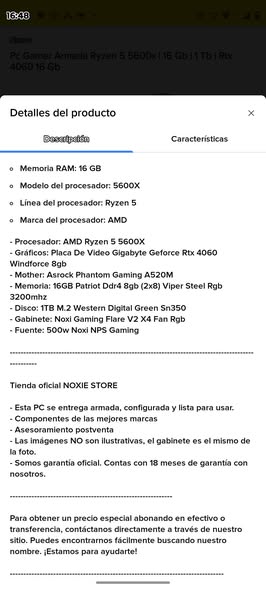 PC gamer Ryzen 5 5600x Geforce RTX 4060