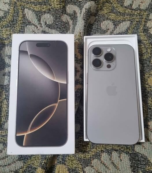 Iphone 16 pro 98% bateria