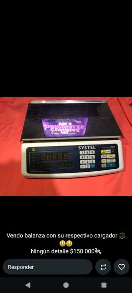 Balanza $150mil cartel luminoso $40mil