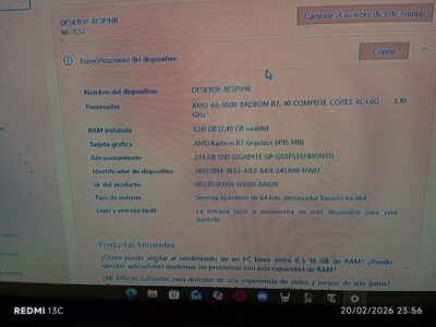 Vendo PC de escritorio.