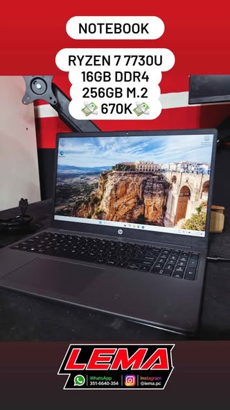 Notebook Ryzen 7 + 16gb ddr4 AMD Plan Canje