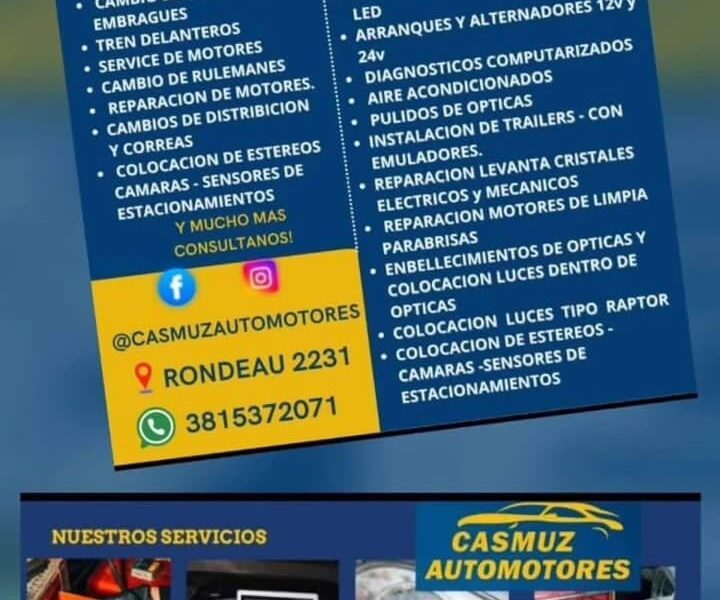 Casmuz Automotores Mecanica Integral Electricidad del Automotor