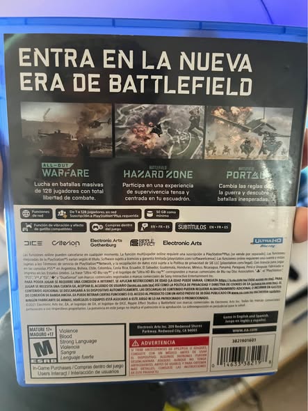 Batteflield 2042 juego de ps5