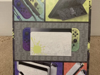 Nintendo Switch auténtica - Edición especial OLED Splatoon 3 de 64 GB, nueva y sellada.