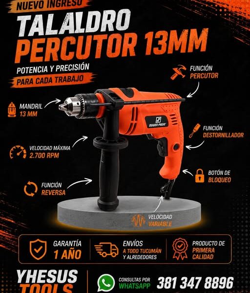 TALADRO PERCUTOR 13MM DOWEN PAGIO