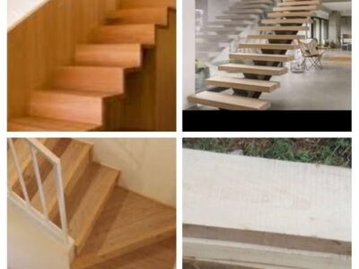 maderas cortadas a medidas para escalones