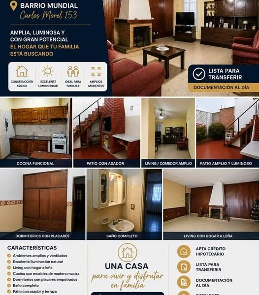 Vendo Casa Barrio Hipolito Yrigoyen
