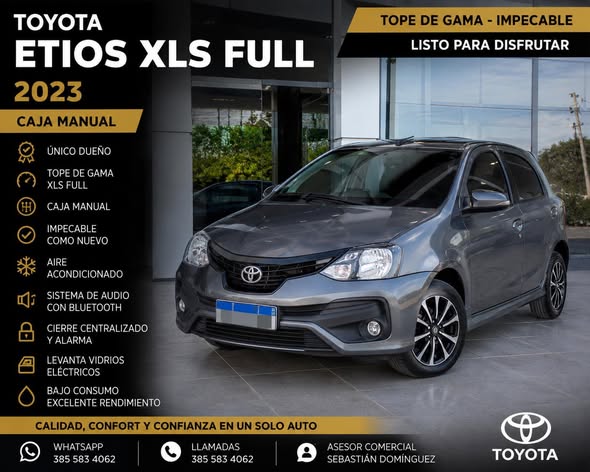 TOYOTA ETIOS XLS 2023