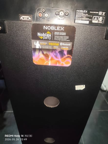 TORRE DE SONIDO NOBLEX PARTY 9800W