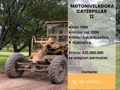 Vendo motoniveladora caterpillar 12 Mecanica