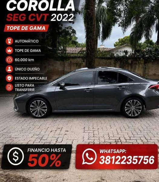 Toyota Corolla SEG CVT 2022