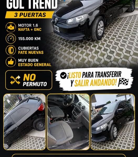 VW Gol Trend 3ptas GNC