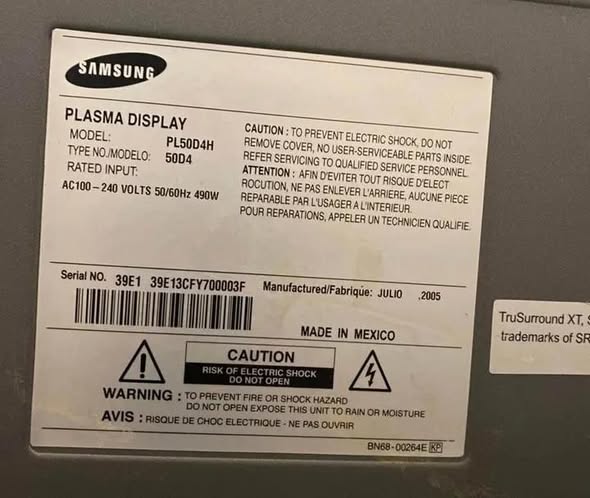 Vendo TV Samsung 50 pulgadas