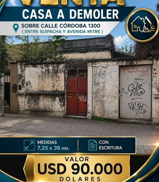 VENTA DE CASA A DEMOLER.