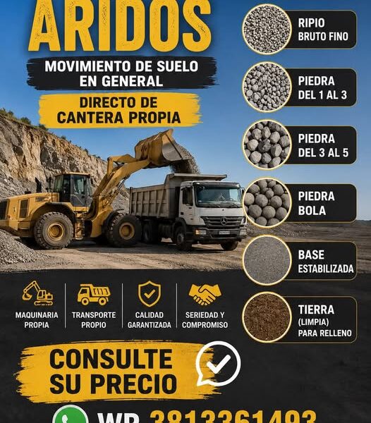Los mejores precios en Aridos