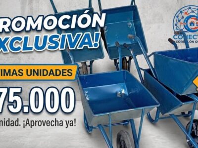 ¡OFERTA IMPERDIBLE EN CARRETILLAS DE CONSTRUCCIÓN!