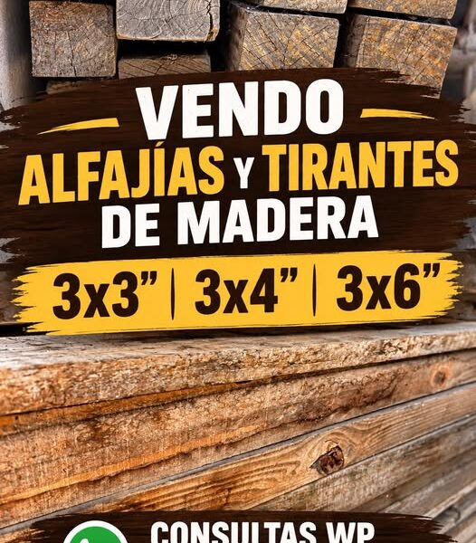 Alfajias y tirantes de madera