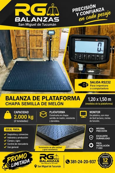 Plataforma para pesaje industrial